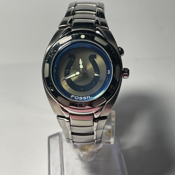 Indianapolis Colts NCAA Stainless-Steel Kaleido Ladies Watch by Fossil NEW - Picture 7 of 9